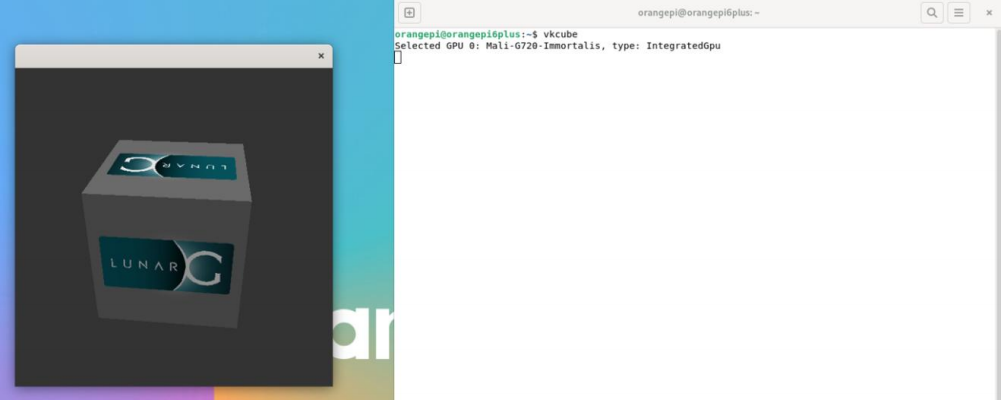 Интерфейс vkcube