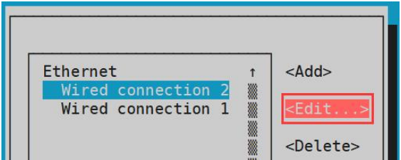 Выбор пункта меню Edit