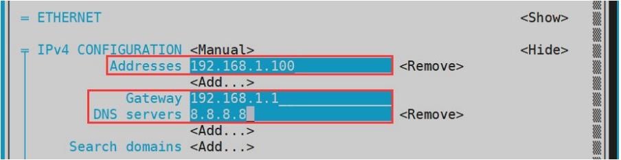 Установка статического IP адреса