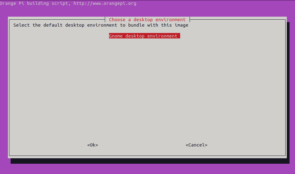 Меню выбора рабочего стола